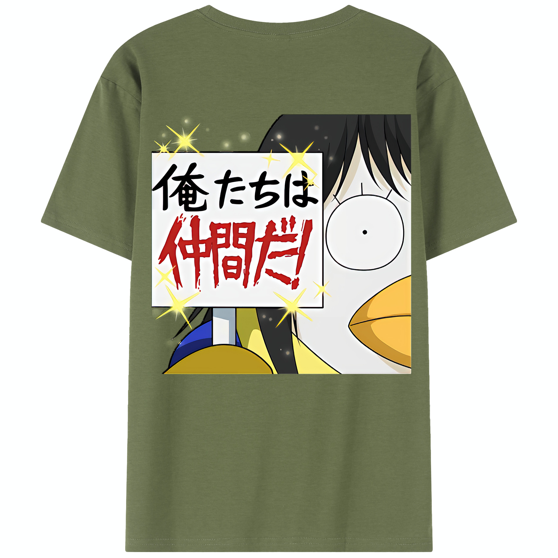 （画像用） ぎんたま 坂田銀時（さかたぎんとき） 神楽 志村新八（しむら しんぱち） GINTAMA Sakata Gintoki Kagura Shimura Shinpachi 綿100％半袖Tシャツ（背面プリント）
